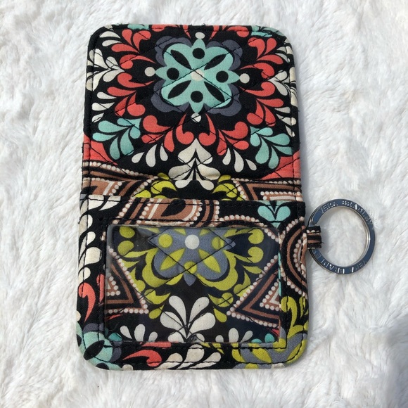 Vera Bradley bifold keyring snap mini wallet - Picture 6 of 6
